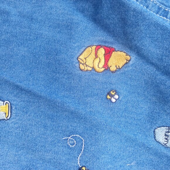 Vintage 90’s Denim  Winnie The Pooh Buttondown - Picture 15 of 16